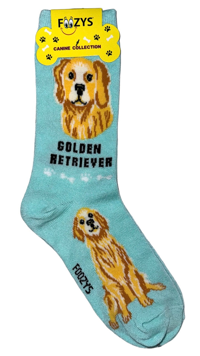 FOOZYS Ladies GOLDEN RETRIEVER DOG Socks