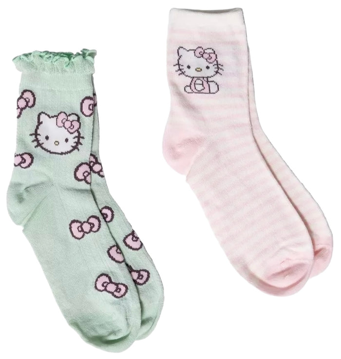 SANRIO HELLO KITTY Ladies 2 Pair Of Socks