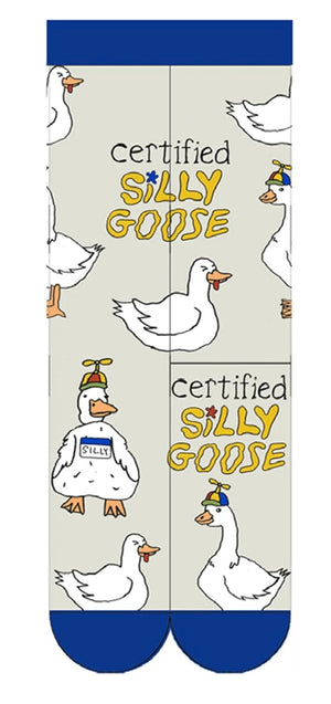 OOOH YEAH Brand Men’s ‘CERTIFIED SILLY GOOSE’ Socks - Novelty Socks And Slippers