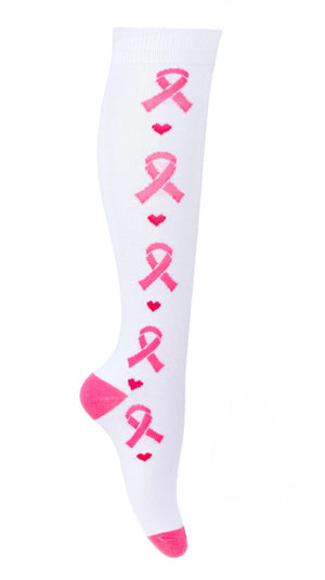 PARQUET Brand Ladies BREAST CANCER AWARENESS Knee High Socks