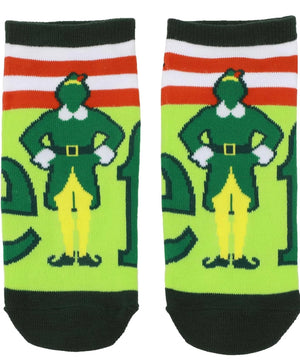 ELF THE MOVIE LADIES 5 Pair Of CHRISTMAS NO SHOW SOCKS SON OF A NUTCRACKER Bioworld Brand