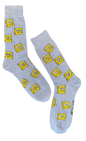 SPONGEBOB SQUAREPANTS Men’s Socks SQUARE BOB'S (CHOOSE COLOR)