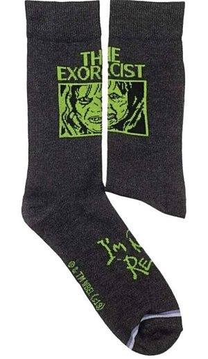 THE EXORCIST Men’s Socks ‘I’M NOT REGAN’ Bioworld Brand - Novelty Socks for Less