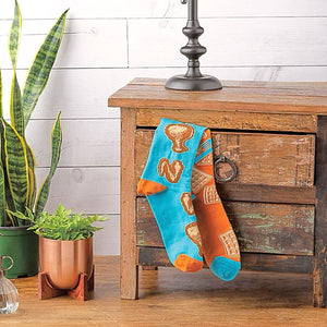 PRIMITIVES BY KATHY Unisex CHICKEN & WAFFLES Socks - Novelty Socks And Slippers