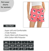 COMFIES LOUNGE PJ SHORTS Ladies BLACK & WHITE SHIH TZU By E&S PETS - Novelty Socks And Slippers
