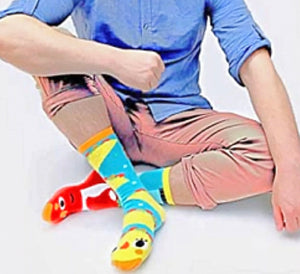 PALS SOCKS Brand Unisex TACO & HOT SAUCE Mismatched Gripper Bottom Socks (CHOOSE SIZE)