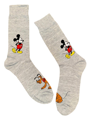 DISNEY Men’s PLUTO & MICKEY MOUSE Socks