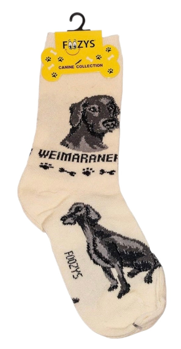 FOOZYS Brand Ladies WEIMARANER Dog Socks