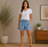 BOXER Dog Ladies Lounge Pajama Shorts COMFIES Brand By E&S PETS
