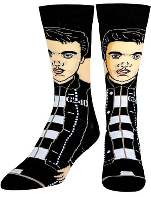 ELVIS PRESLEY MEN’S JAILHOUSE ROCK SOCKS ODD SOX BRAND - Novelty Socks for Less