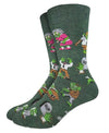 GOOD LUCK SOCK Brand Men’s HALLOWEEN Socks With ZOMBIES - Novelty Socks And Slippers