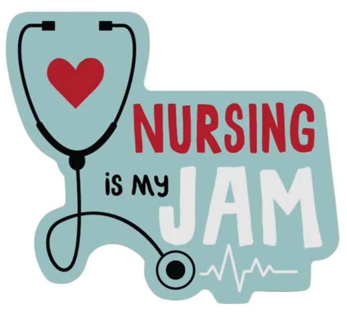 FUNATIC Brand NURSE Vinyl Sticker NURSING IS MY JAM