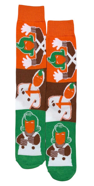 WILLY WONKA & THE CHOCOLATE FACTORY Men’s Socks OOMPA LOOMPA - Novelty Socks And Slippers