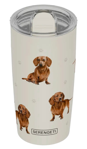 RED DACHSHUND DOG Serengeti Stainless Steel Ultimate 20 Oz. Hot & Cold Tumbler