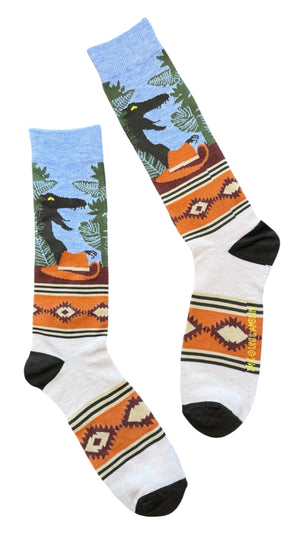 JURASSIC WORLD PARK Men's T-REX Socks - Novelty Socks And Slippers