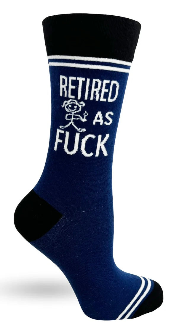 HEY NOW Brand By Fabdaz Unisex RETIRED AS FUCK Socks