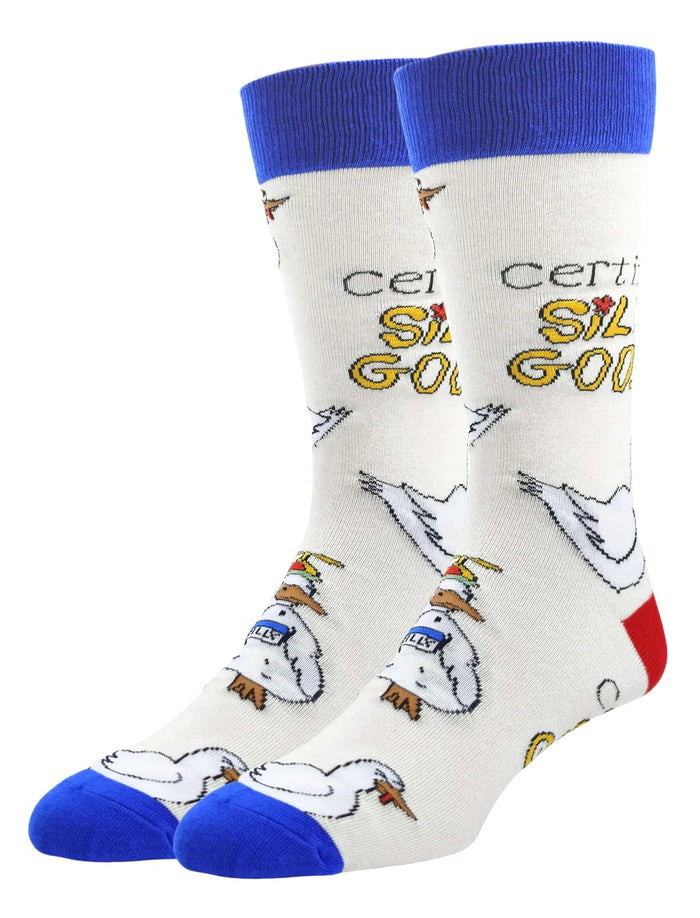 OOOH YEAH Brand Men’s ‘CERTIFIED SILLY GOOSE’ Socks