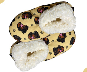 COMFIES BRAND Ladies ROTTWEILER DOG Non-Skid Slippers
