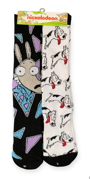 Nickelodeon ROCKO’S MODERN LIFE Men’s 2 Pair Of Athletic Socks