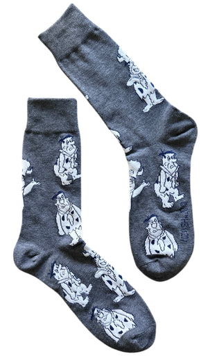 THE FLINTSTONES Men's FRED FLINTSTONE GRAND POOBAH Socks - Novelty Socks And Slippers