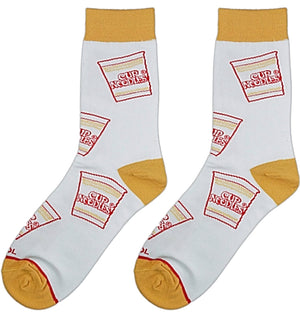 COOL SOCKS Brand Men’s CUP OF NOODLES Socks RAMEN NOODLES - Novelty Socks for Less