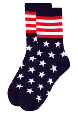 PATRIOTIC AMERICAN FLAG Ladies Socks PARQUET Brand - Novelty Socks And Slippers