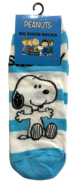 PEANUTS Ladies 1 Pair Of No Show Socks (CHOOSE PATTERN) - Novelty Socks And Slippers