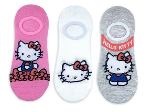 SANRIO HELLO KITTY Ladies 3 Pair Of No Show Liner Socks - Novelty Socks And Slippers