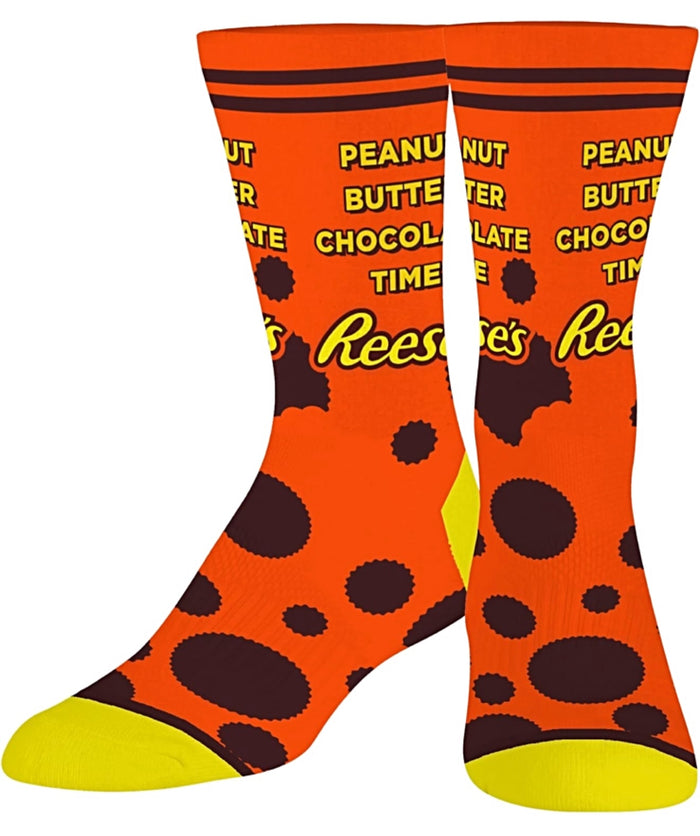 REESE’S PEANUT BUTTER CUPS Unisex Socks ‘PEANUT BUTTER CHOCOLATE TIME’ COOL SOCKS Brand