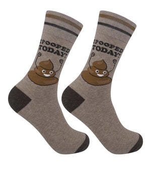 I POOPED TODAY Adult Unisex Socks FUNATIC Brand - Novelty Socks And Slippers