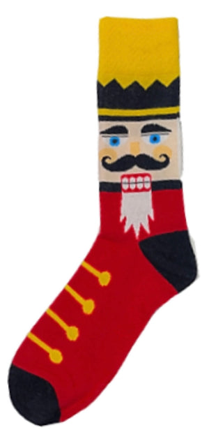 Parquet Brand Men’s CHRISTMAS NUTCRACKER Socks (Choose Green Or Red)