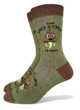 THE SHIT STORM HAS ARRIVED Men’s Socks Good Luck Sock Brand - Novelty Socks And Slippers
