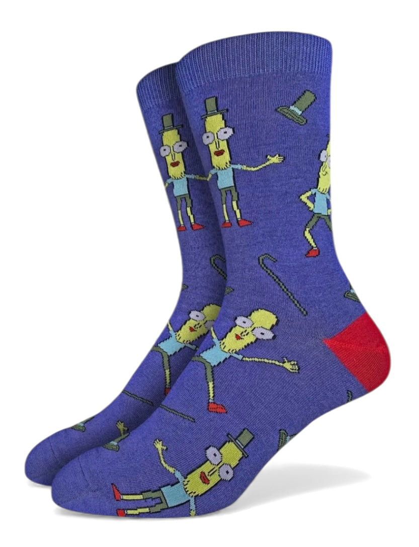 RICK & MORTY Men's Socks Good Luck Sock Brand (Choose Style) MR. POOPYBUTTHOLE, MR. MEESEEKS - Novelty Socks And Slippers