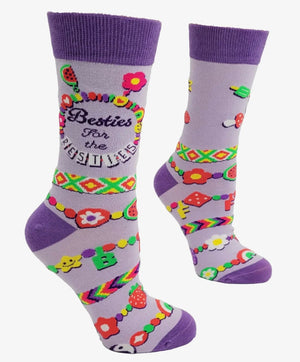 BESTIES FOR THE RESTIES Ladies Best Friends For Life Socks FABDAZ Brand - Novelty Socks And Slippers