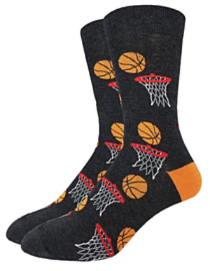 GOOD LUCK SOCK Brand Men’s BASKETBALL Socks - Novelty Socks for Less