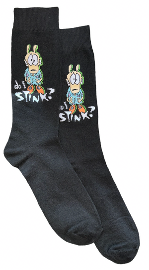 ROCKO’S MODERN LIFE Men’s Socks ‘DO I STINK’ - Novelty Socks And Slippers