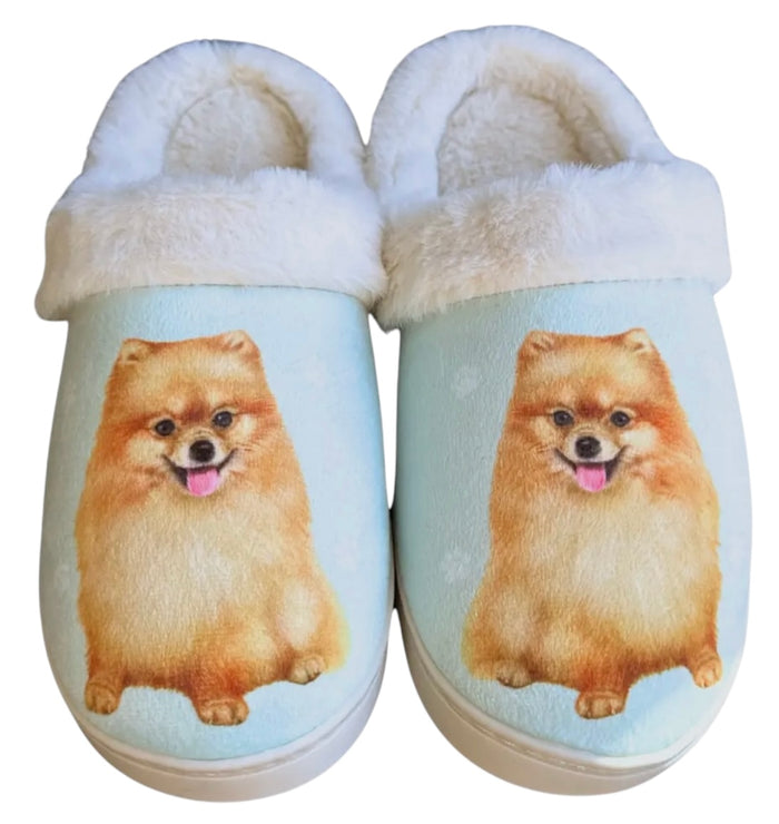 SNUGGS Memory Foam POMERANIAN Dog Non Slip Slippers By E&S Pets (Choose Size)