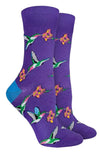 GOOD LUCK SOCK Brand Ladies HUMMINGBIRD Socks - Novelty Socks And Slippers