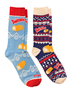 HOSTESS TWINKIES Men’s CHRISTMAS 2 Pair Of Socks COOL SOCKS Brand - Novelty Socks And Slippers