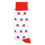 REPUBLICAN ELEPHANT Men’s PATRIOTIC SOCKS PARQUET Brand - Novelty Socks And Slippers