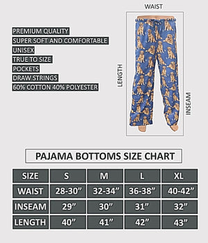 COMFIES Unisex GOLDEN RETRIEVER Pajama Bottoms E&S PETS (CHOOSE SIZE) - Novelty Socks for Less