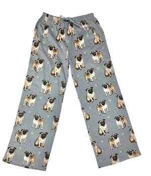 COMFIES UNISEX PUG DOG PAJAMA BOTTOMS E&S PETS (CHOOSE SIZE)