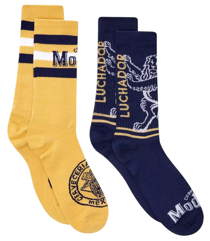 MODELO BEER Men’s 2 Pair Of Socks ESPIRITU LUCHADOR