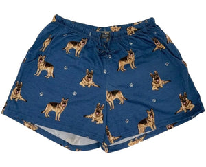 COMFIES LOUNGE PJ SHORTS Ladies GERMAN SHEPHERD Dog By E&S PETS - Novelty Socks And Slippers
