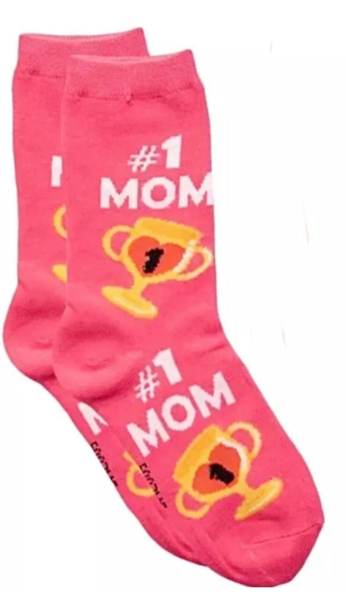 FOOZYS Brand Ladies #1 MOM Socks With TROPHY