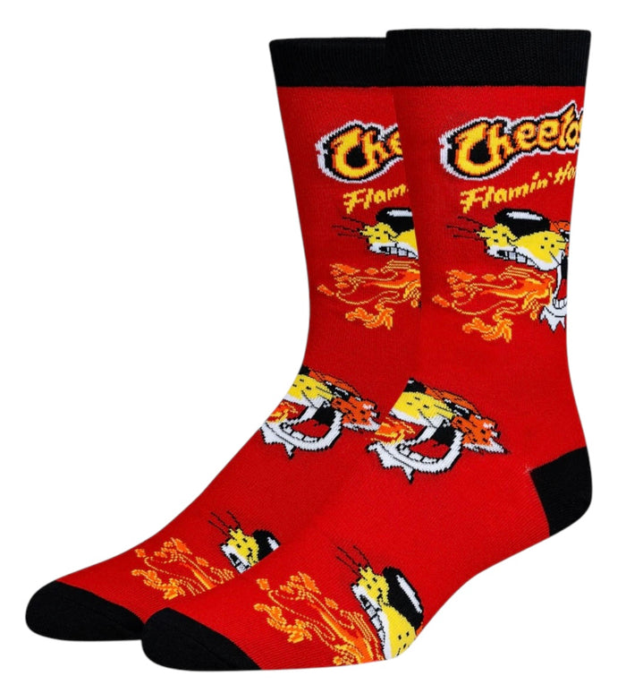 CHEETOS FLAMIN’ HOT Unisex Socks With CHESTER CHEETAH Cool Socks Brand