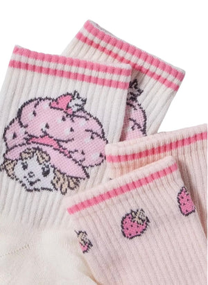 STRAWBERRY SHORTCAKE Ladies 2 Pair Of Socks