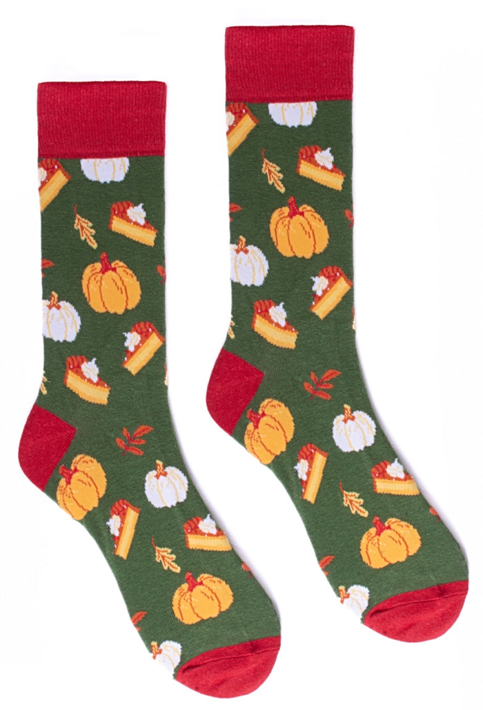 THANKSGIVING PUMPKINS & PUMPKIN PIE Men’s Socks PARQUET Brand