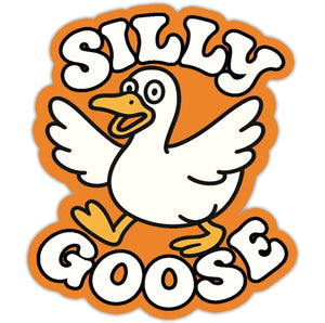 SILLY GOOSE Vinyl Sticker - Novelty Socks And Slippers