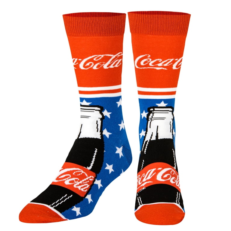 COCA-COLA Soda MEN’S PATRIOTIC CREW SOCKS ODD SOX BRAND